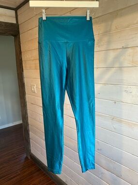 American Apparel | Teal Nylon Tricot Leggings